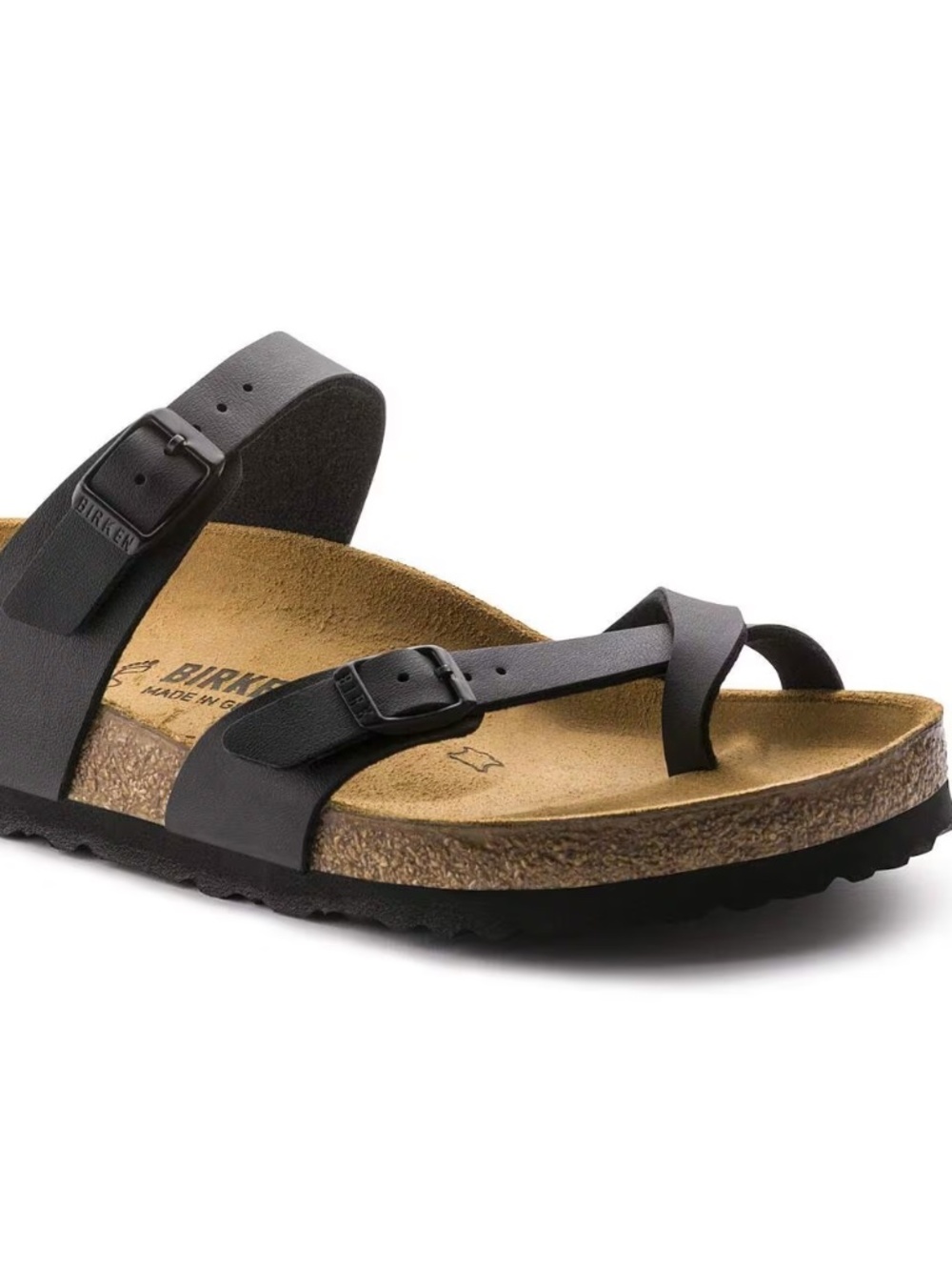 NEW Birkenstock Mayari Black Birko-Flor Unisex Sandals EU 41 US Women 10-10.5